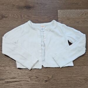 Gymboree White Button Down Cardigan